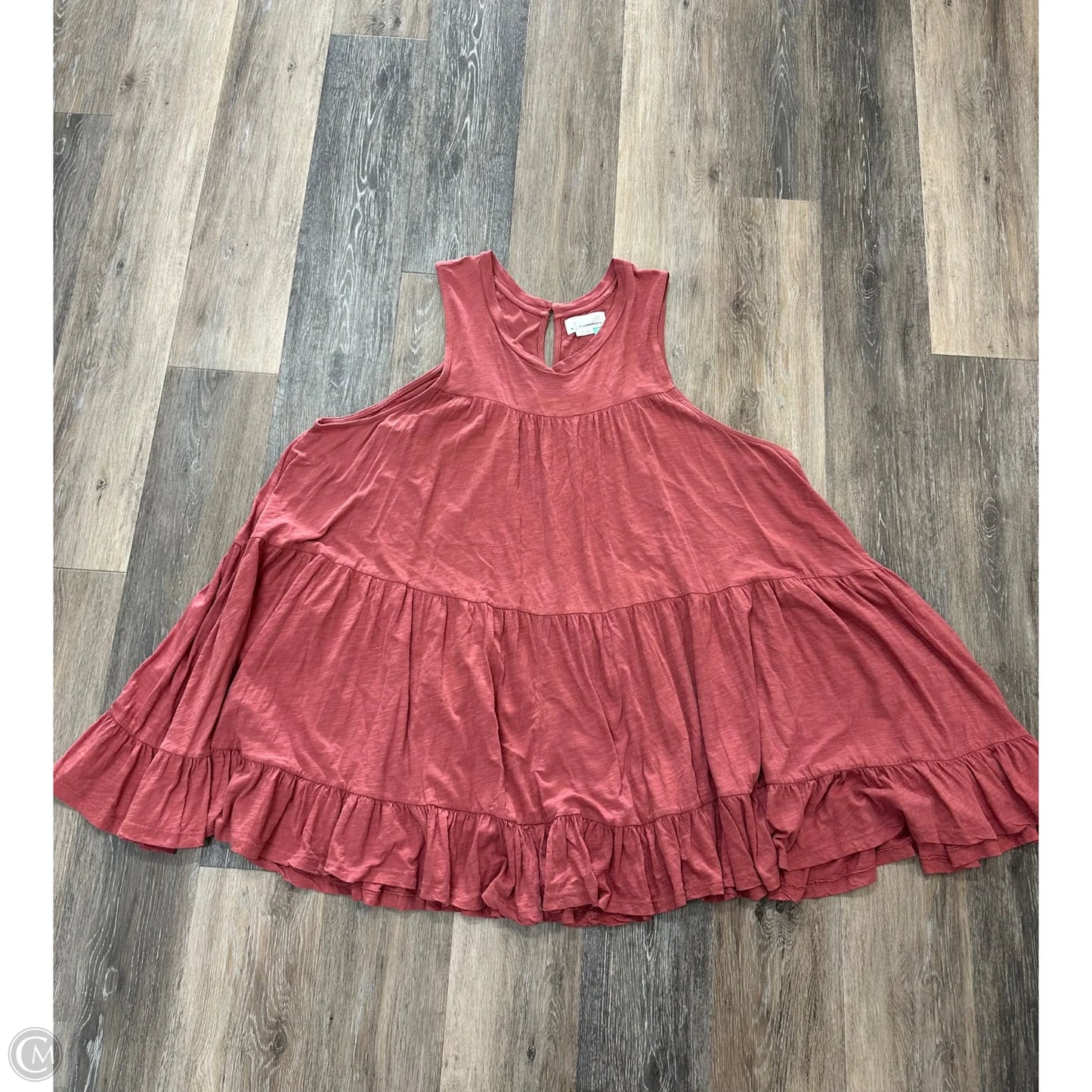 Top Sleeveless By Anthropologie In Pink, Size: 3x