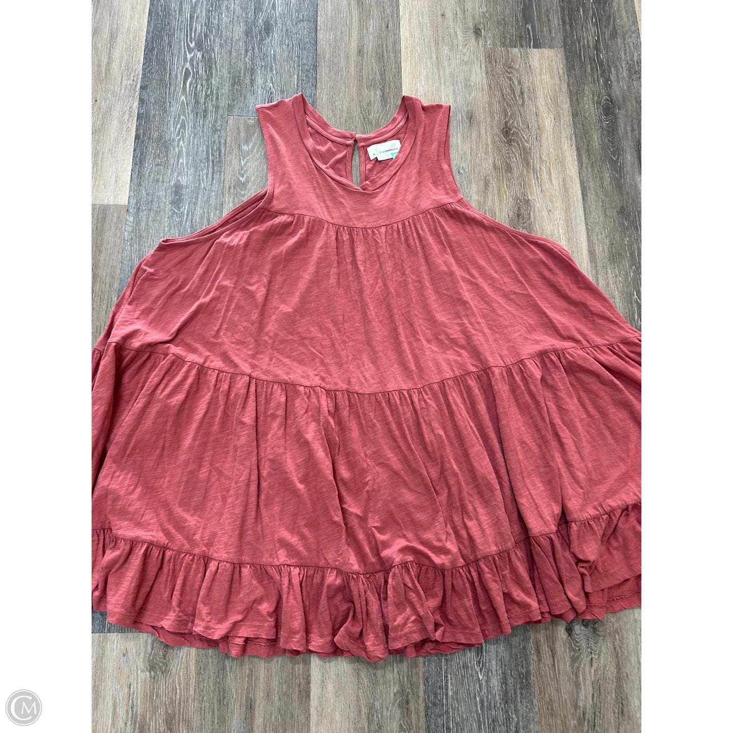 Top Sleeveless By Anthropologie In Pink, Size: 3x