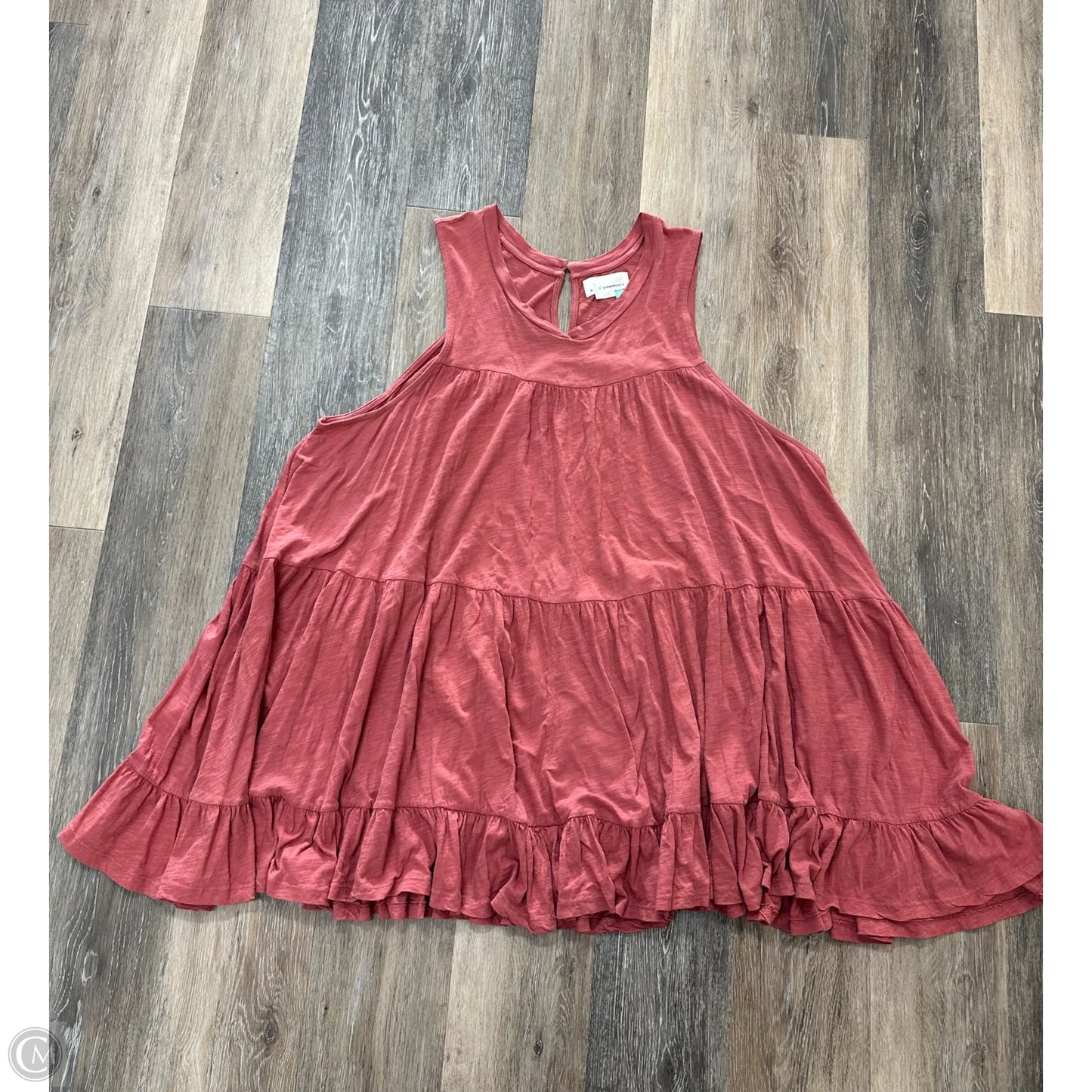 Top Sleeveless By Anthropologie In Pink, Size: 3x