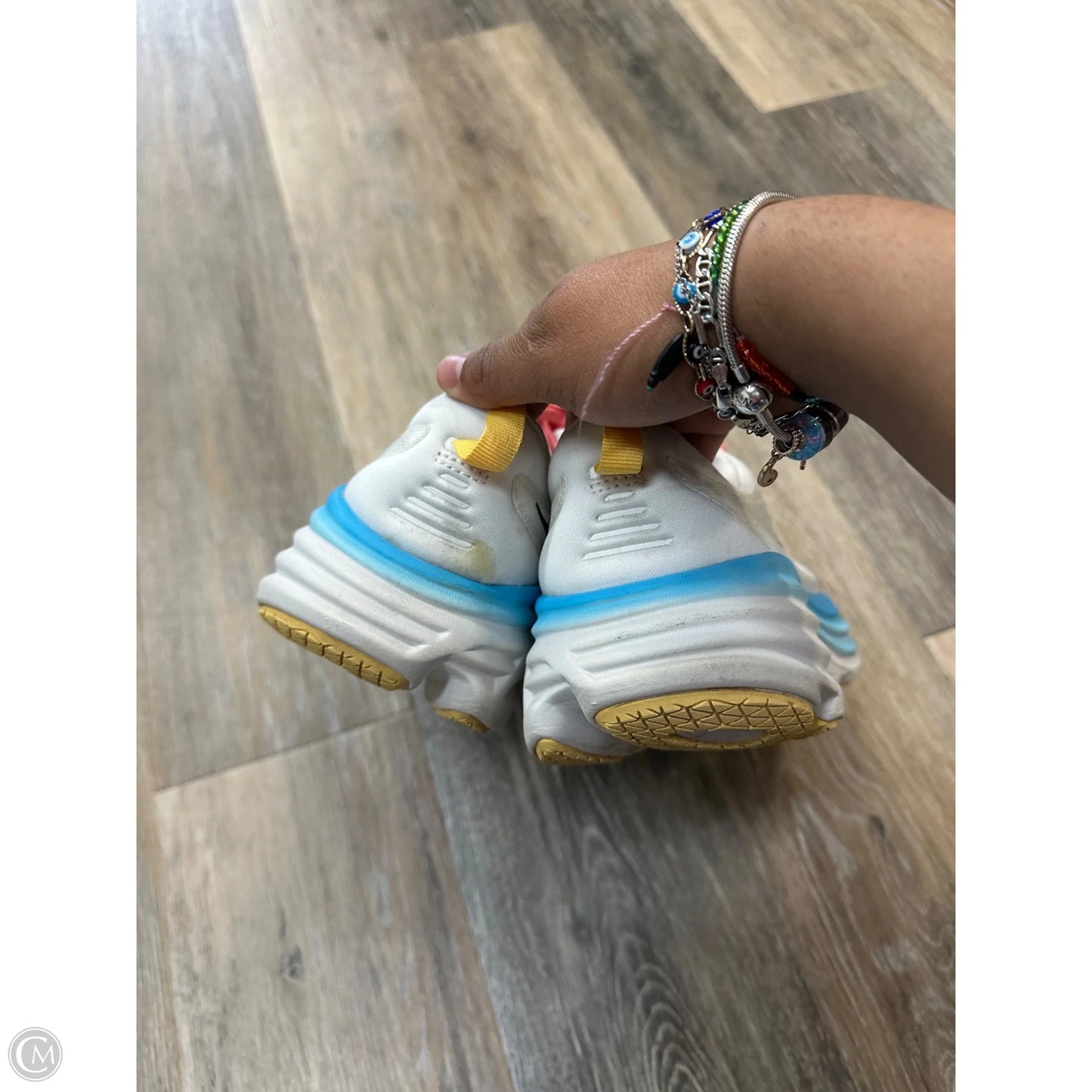 Shoes Athletic By Hoka In Multi-colored, Size: 8.5