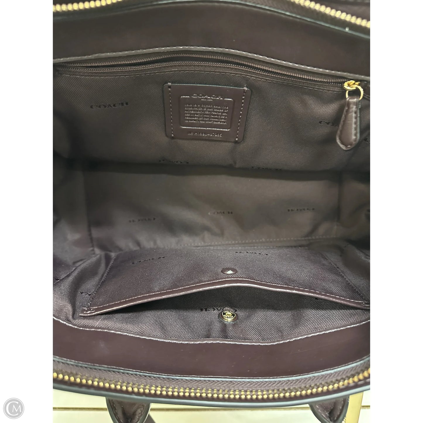 Handbag Designer By Coach, Size: Medium