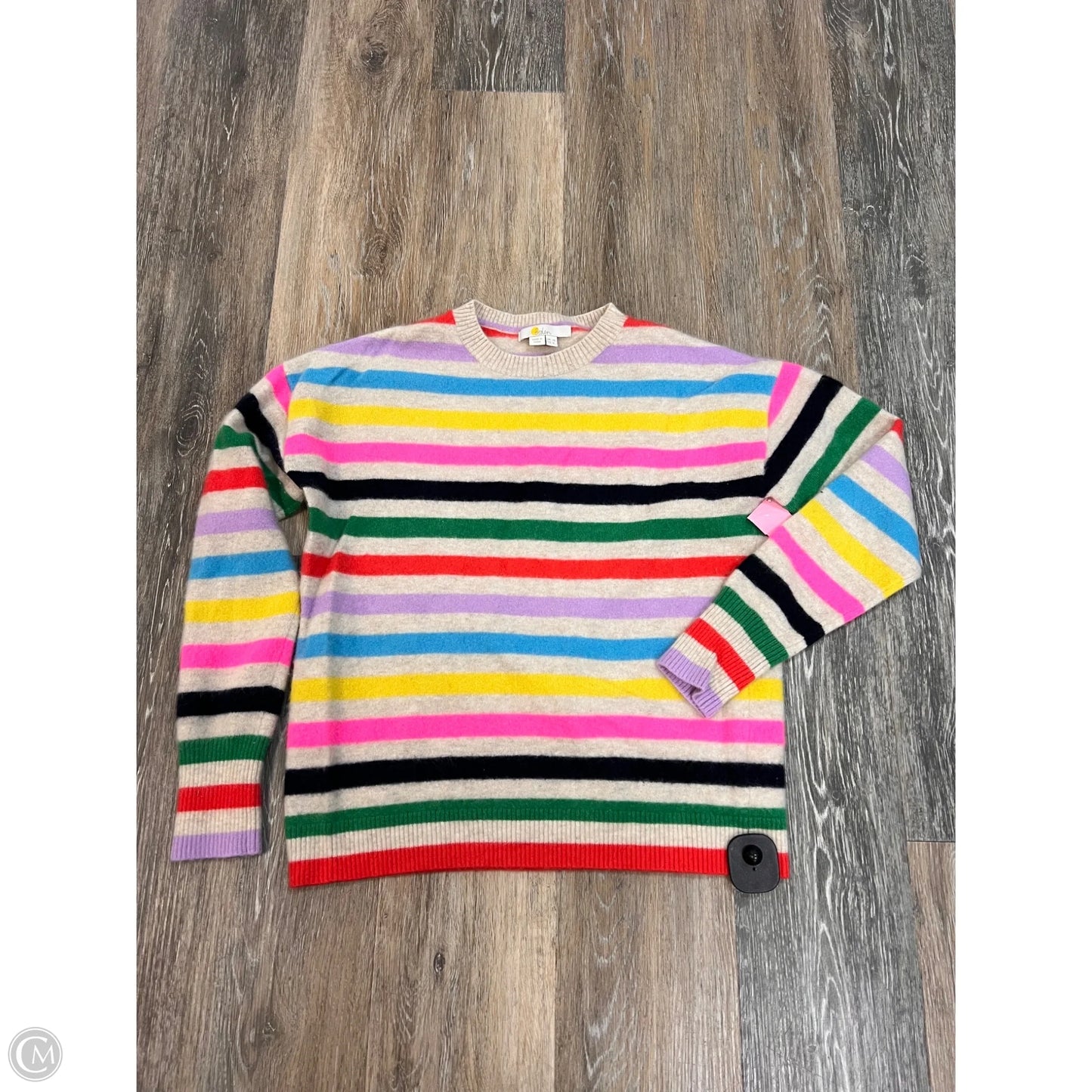 Sweater Cashmere By Boden In Striped Pattern, Size: 6