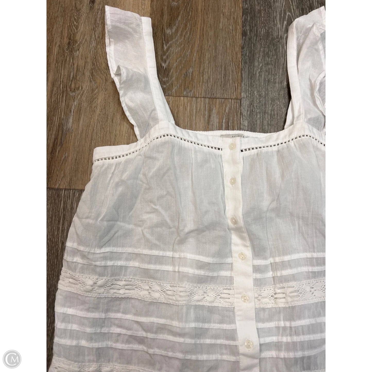 Tank Top By Lucky Brand In White, Size: S