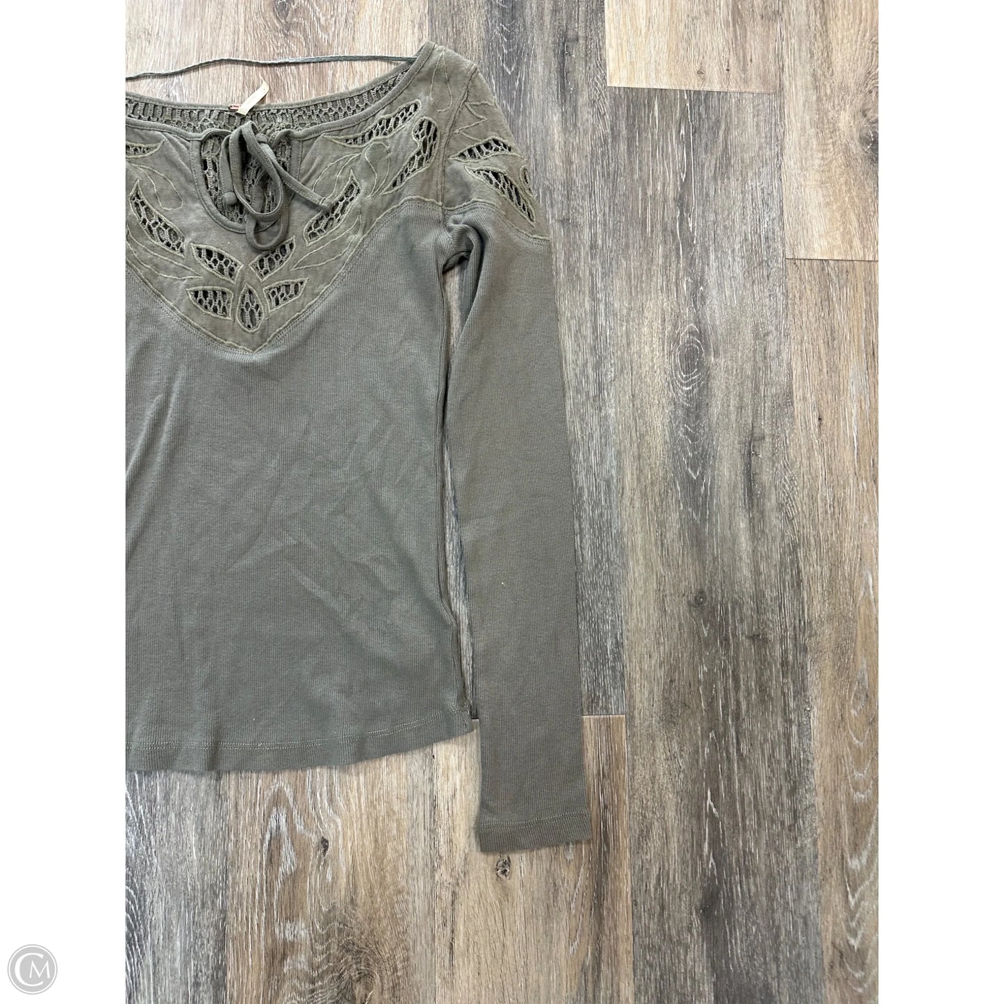 Top Long Sleeve By Free People In Green, Size: Xs