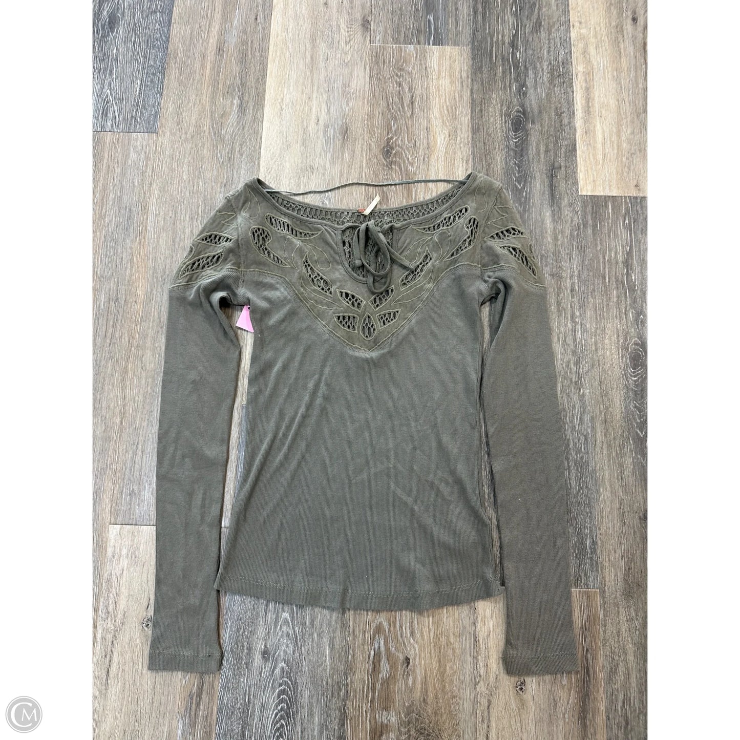 Top Long Sleeve By Free People In Green, Size: Xs