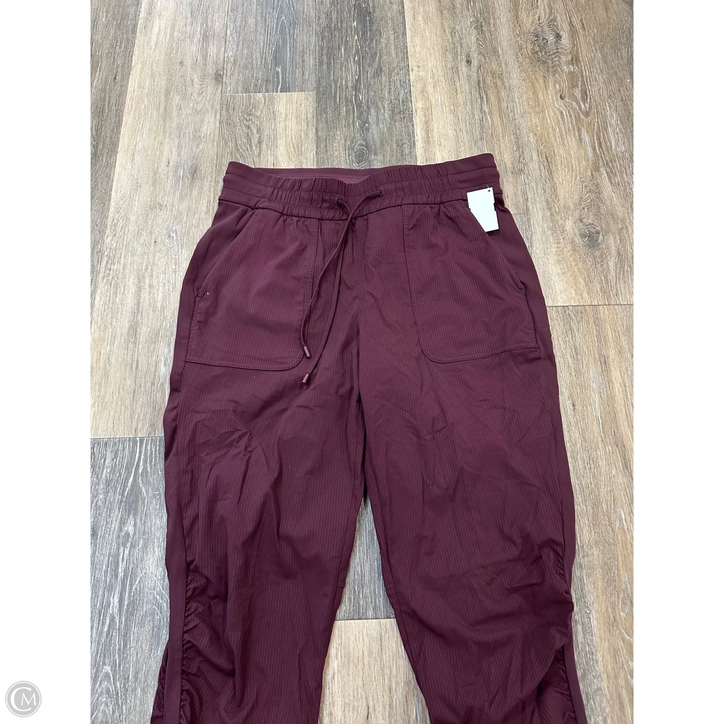 Athletic Pants By Lululemon In Maroon, Size: 10