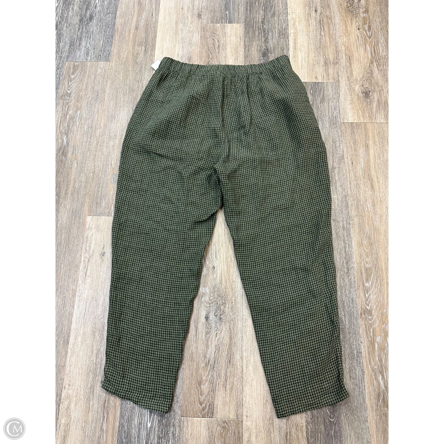 Pants Linen By Eileen Fisher In Green, Size: L