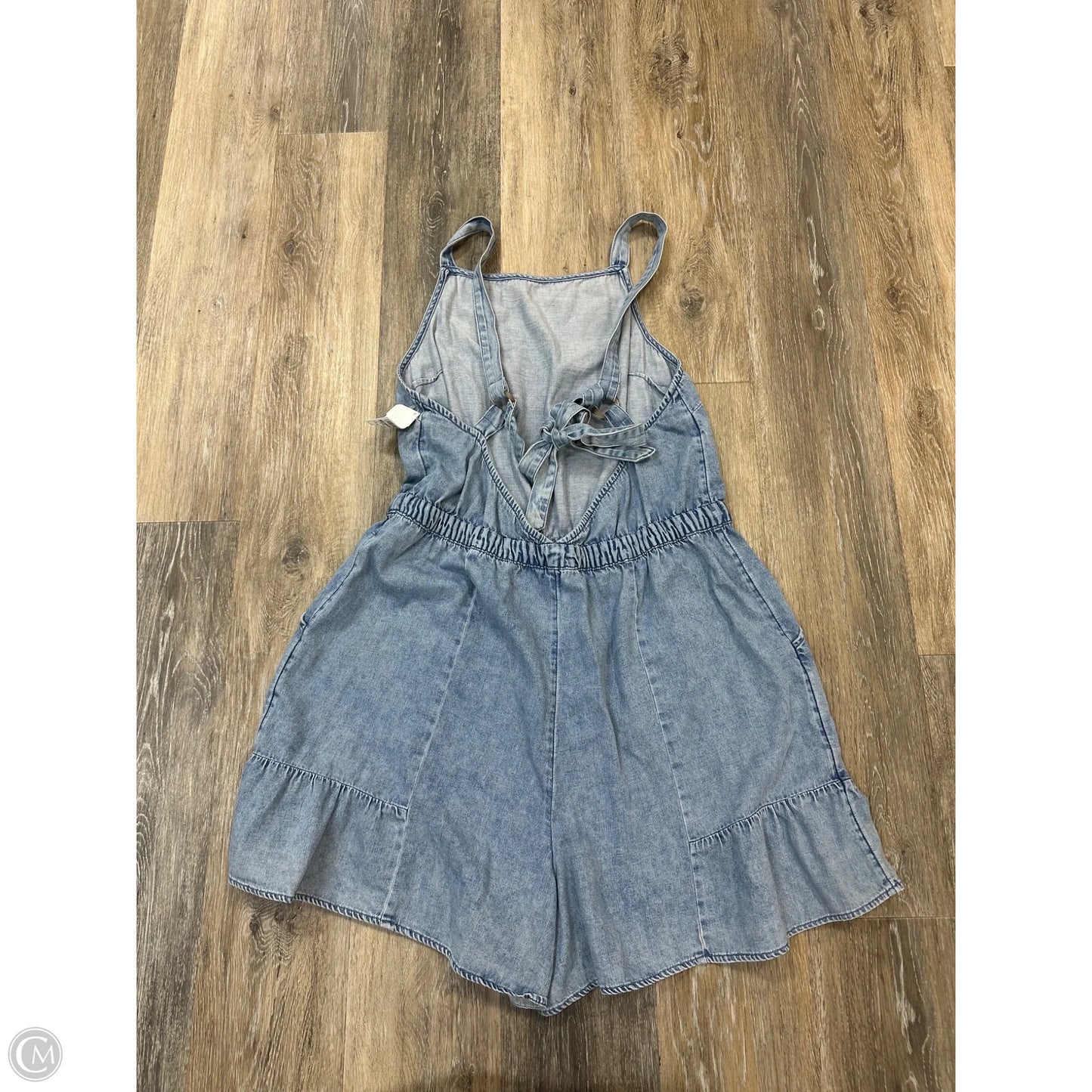 Romper By American Eagle In Blue Denim, Size: Xl
