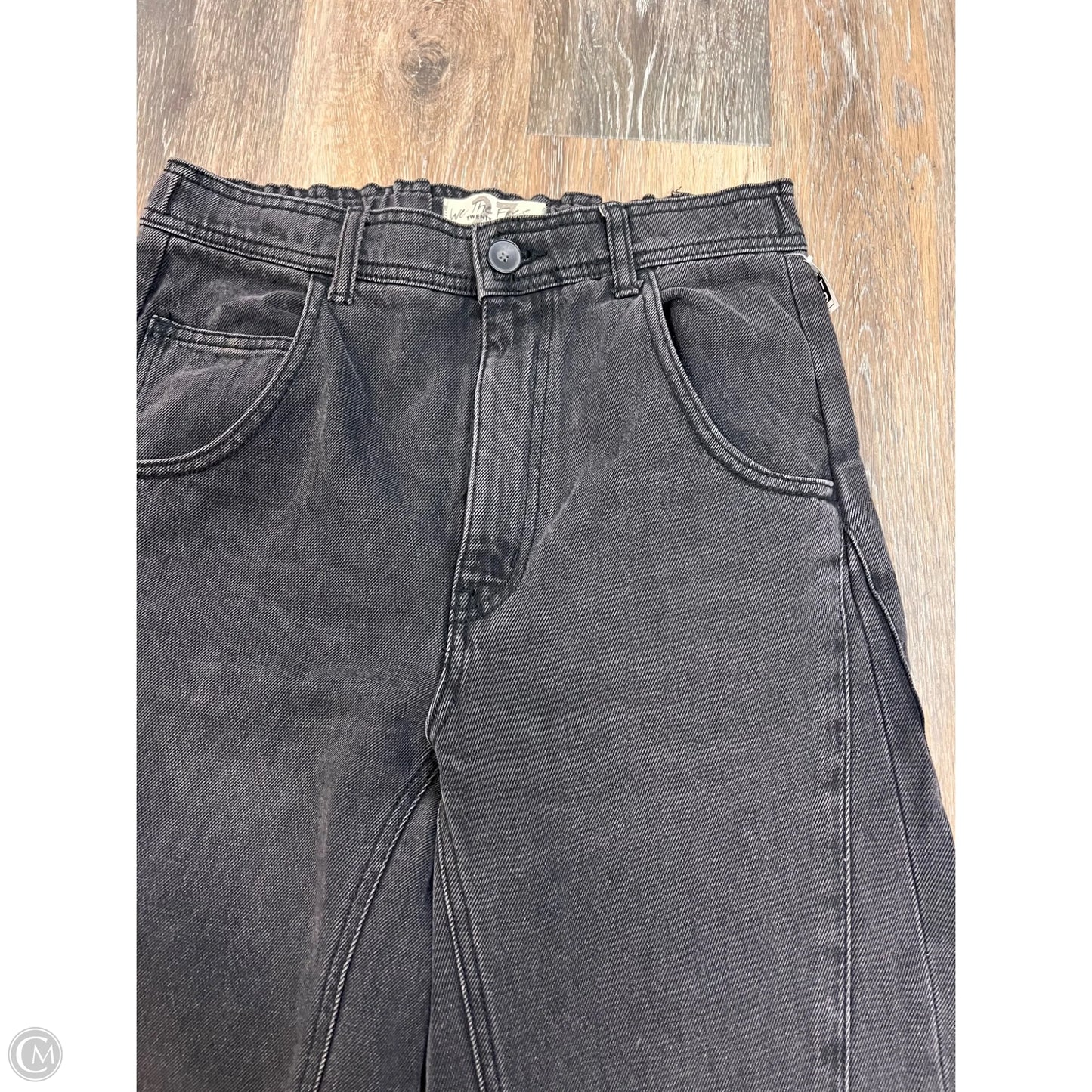 Jeans Wide Leg By We The Free In Black Denim, Size: 4