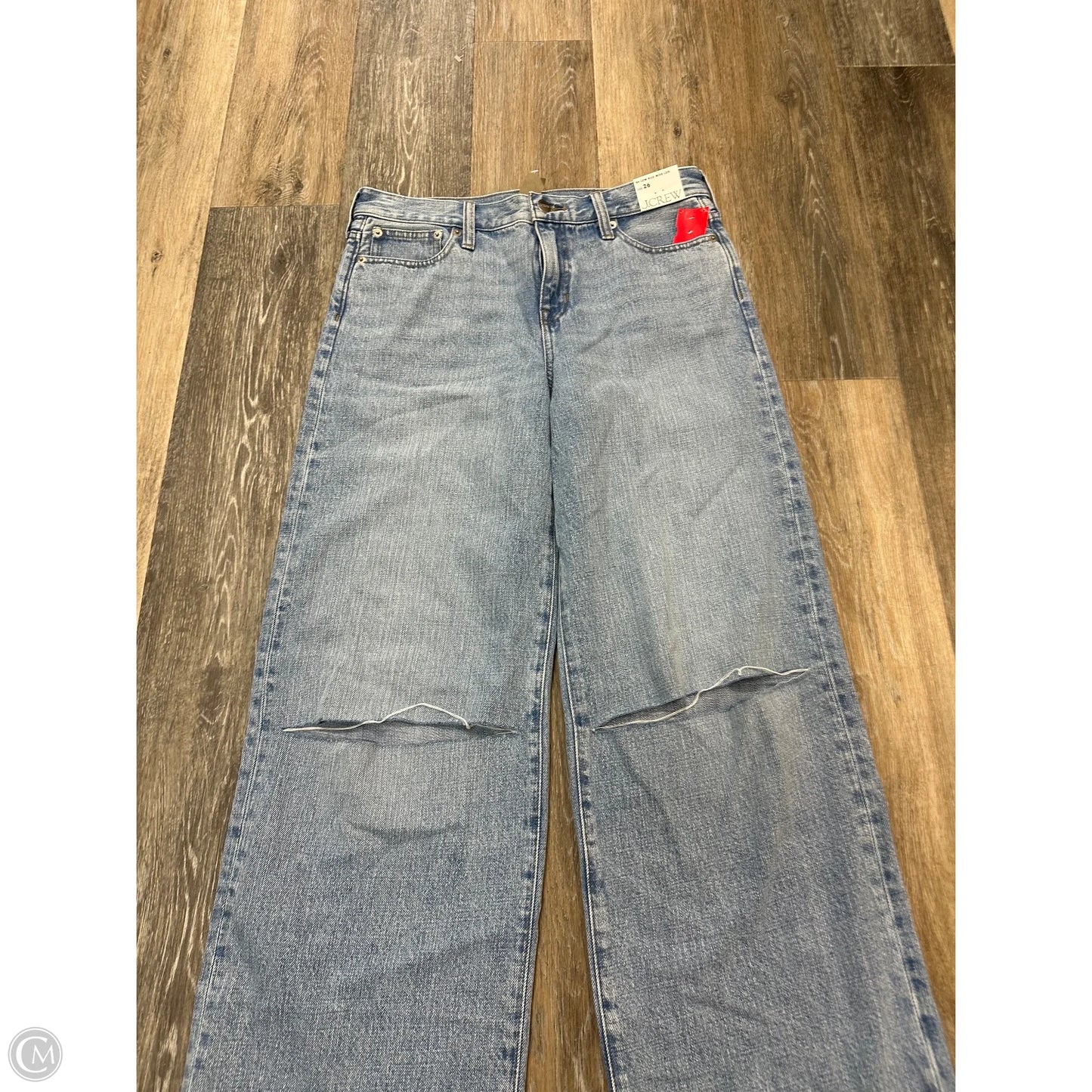-Jeans Straight By J. Crew In Blue Denim, Size: 2
