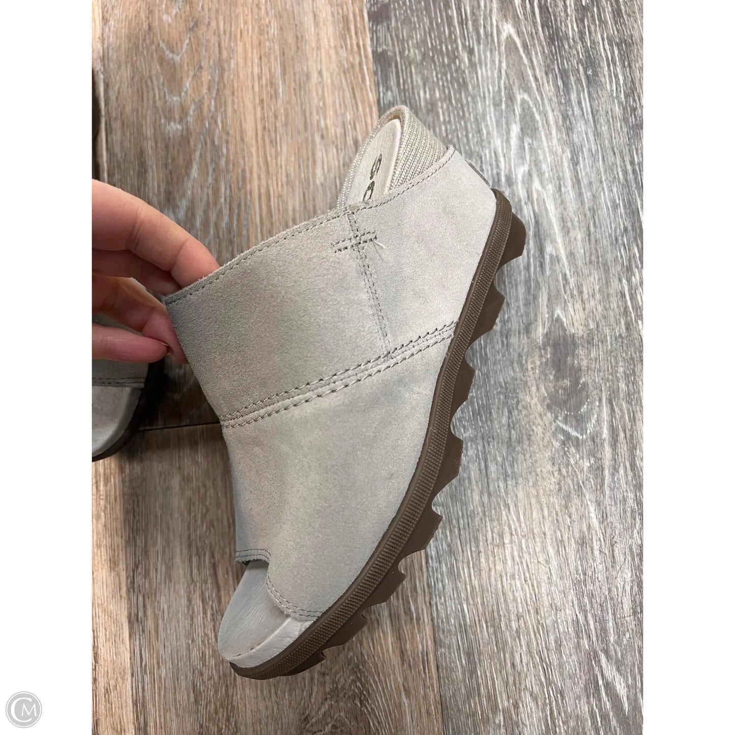 Sandals Heels Wedge By Sorel In Grey, Size: 7.5