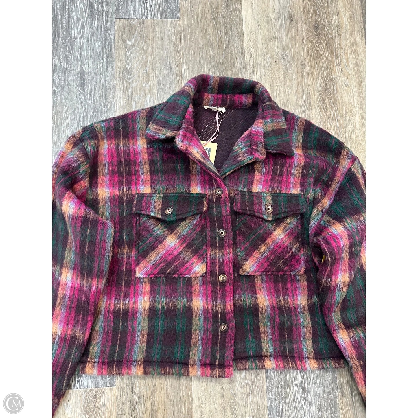 Jacket Other By Entro In Plaid Pattern, Size: M