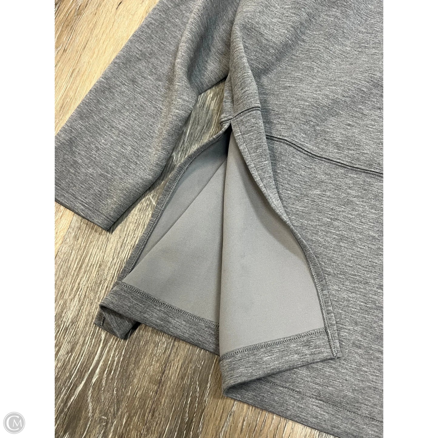 Sweatshirt Collar By Spanx In Grey, Size: 2x