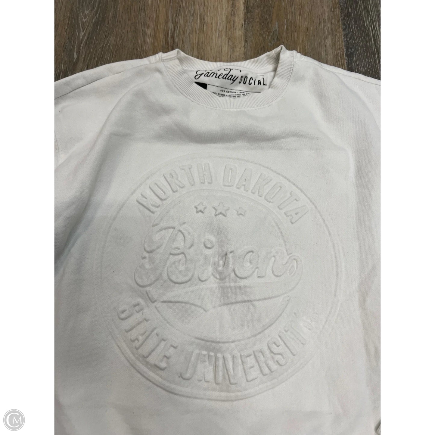 Athletic Sweatshirt By Gameday Social In White, Size: M