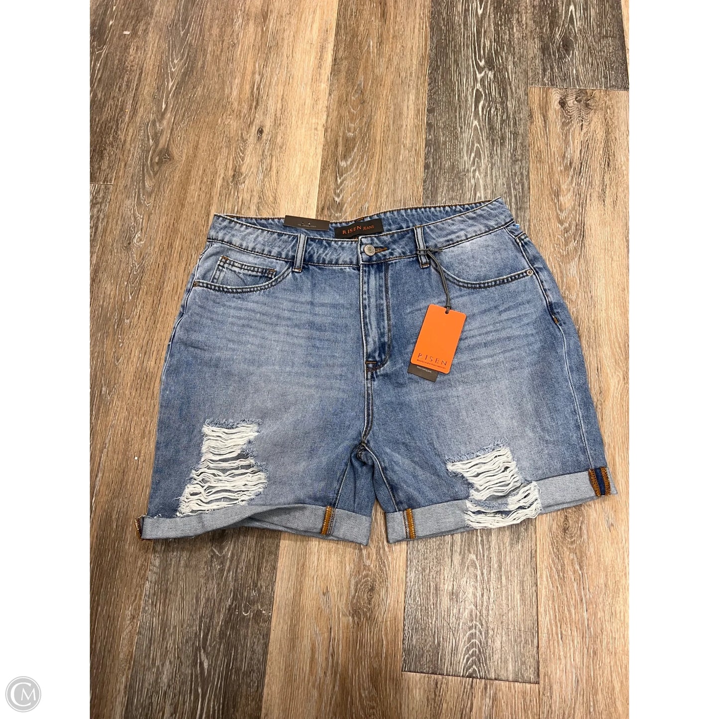 Shorts By Risen In Blue Denim, Size: L