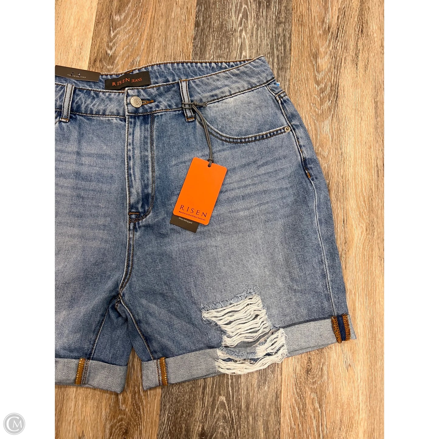 Shorts By Risen In Blue Denim, Size: L
