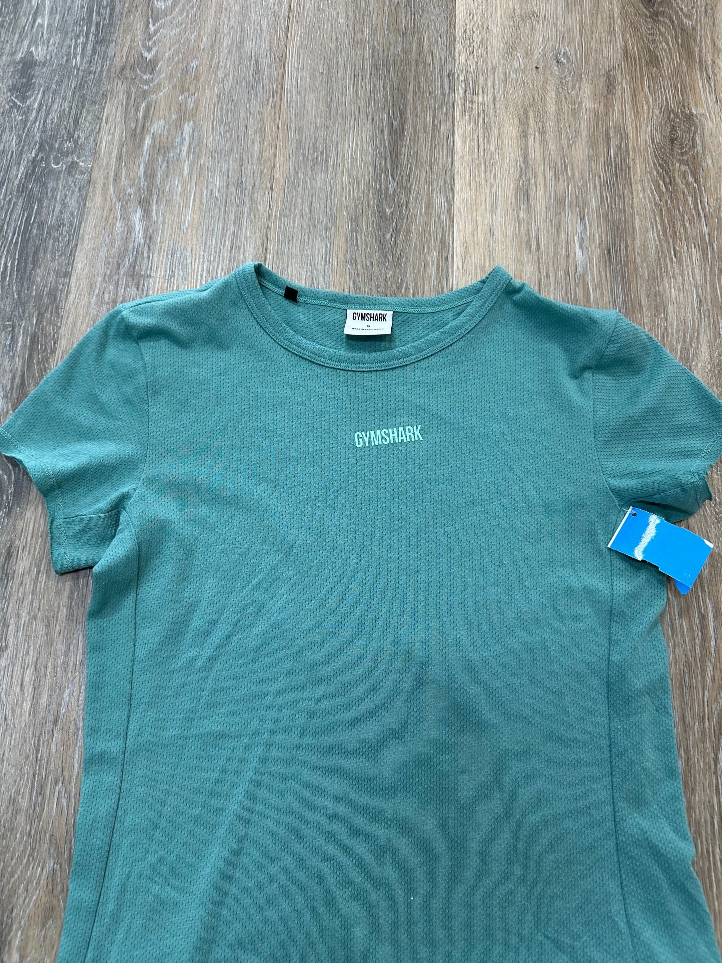 Athletic Top Short Sleeve By Gym Shark In Blue, Size: S