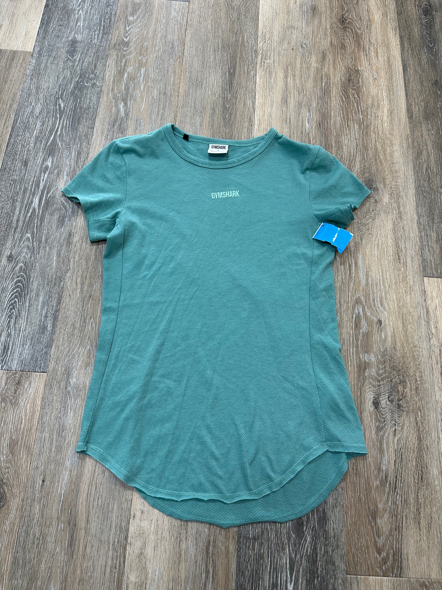 Athletic Top Short Sleeve By Gym Shark In Blue, Size: S