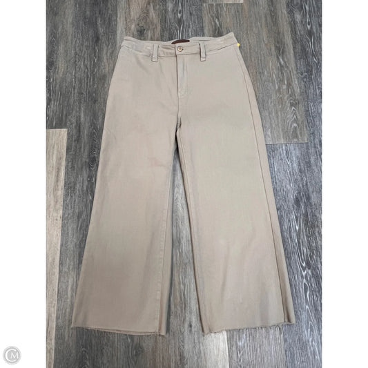 Jeans Cropped By Judy Blue In Tan, Size: 8
