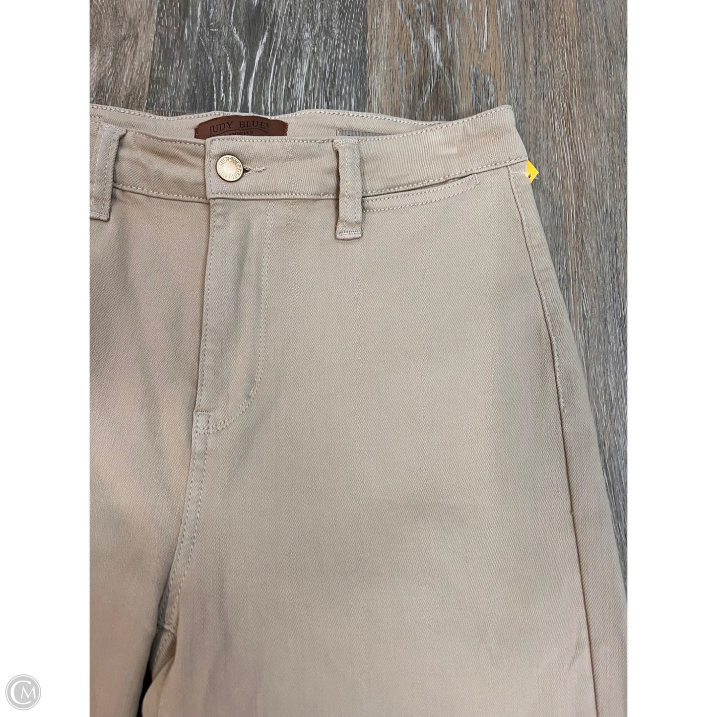 Jeans Cropped By Judy Blue In Tan, Size: 8