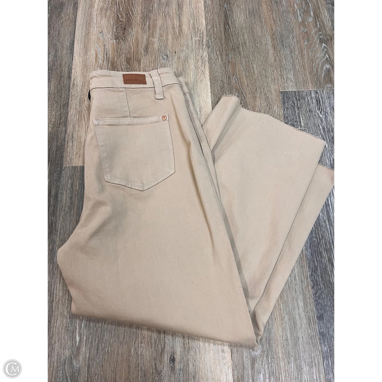 Jeans Cropped By Judy Blue In Tan, Size: 8