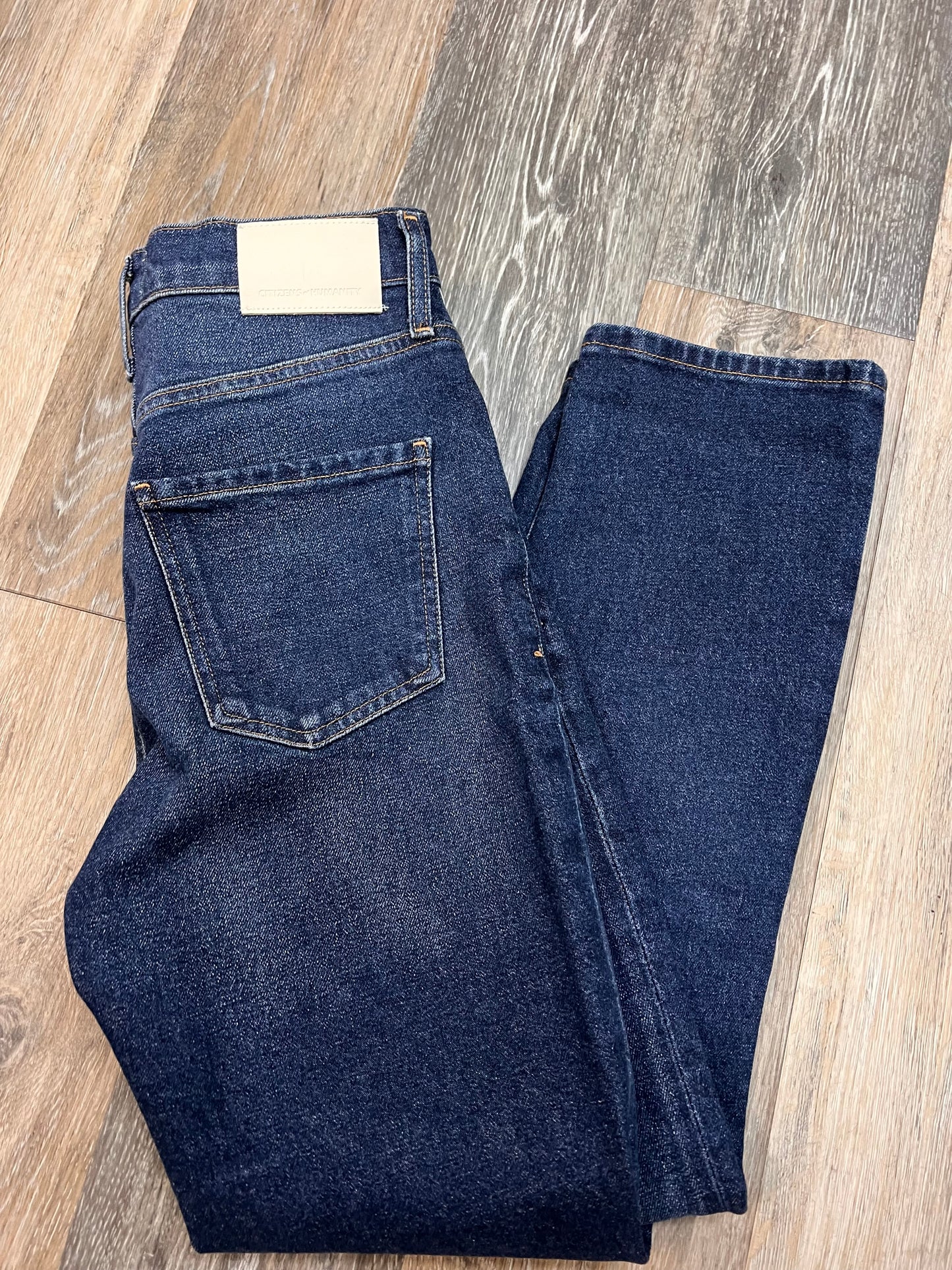 Jeans Straight By Citizens Of Humanity In Blue Denim, Size: 0/24