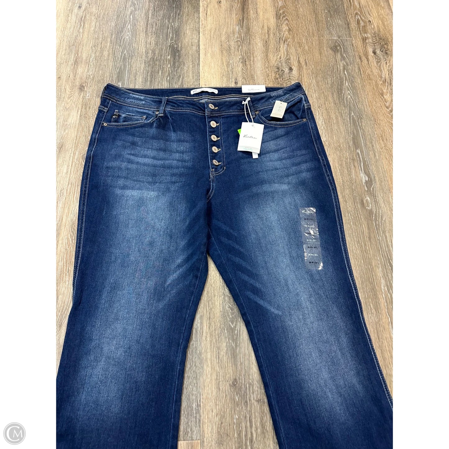 Jeans Boot Cut By Kancan In Blue Denim, Size: 20