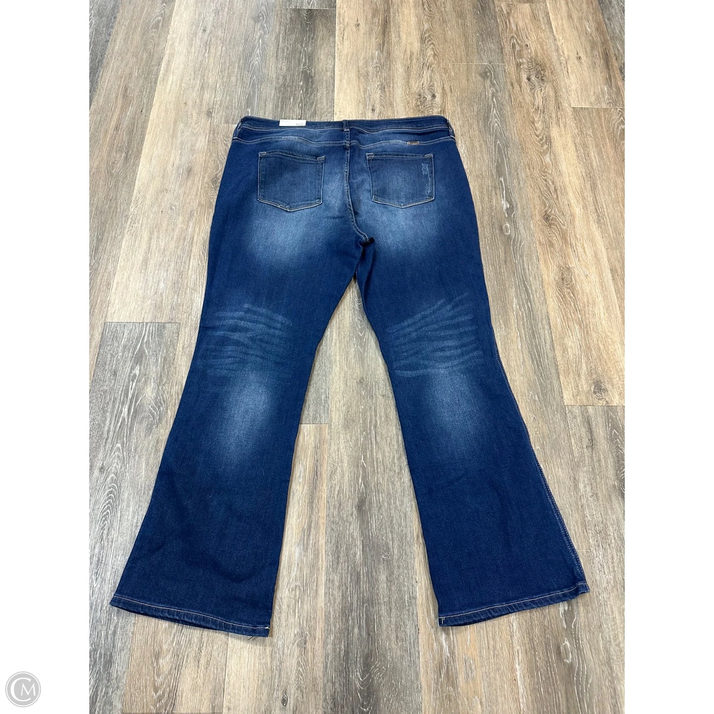 Jeans Boot Cut By Kancan In Blue Denim, Size: 20