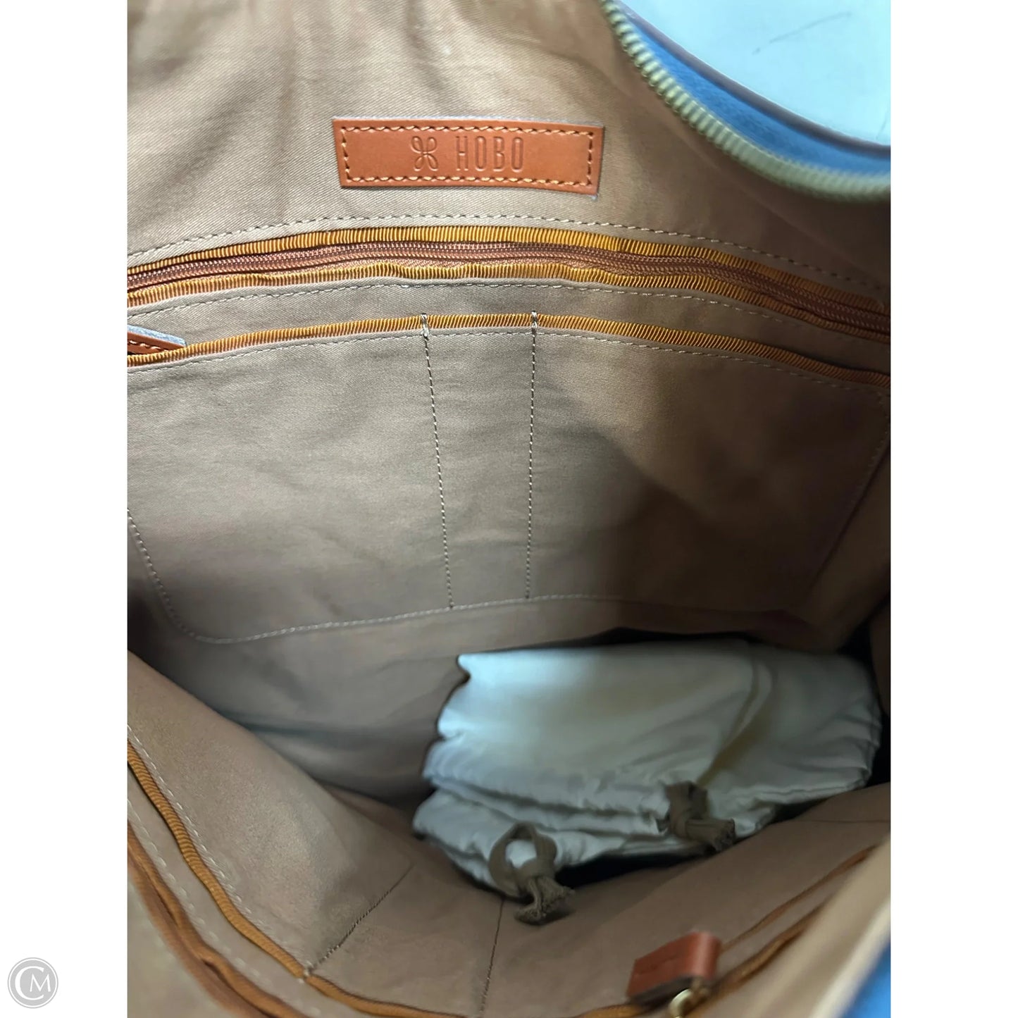 Handbag Leather By Hobo Intl, Size: Large