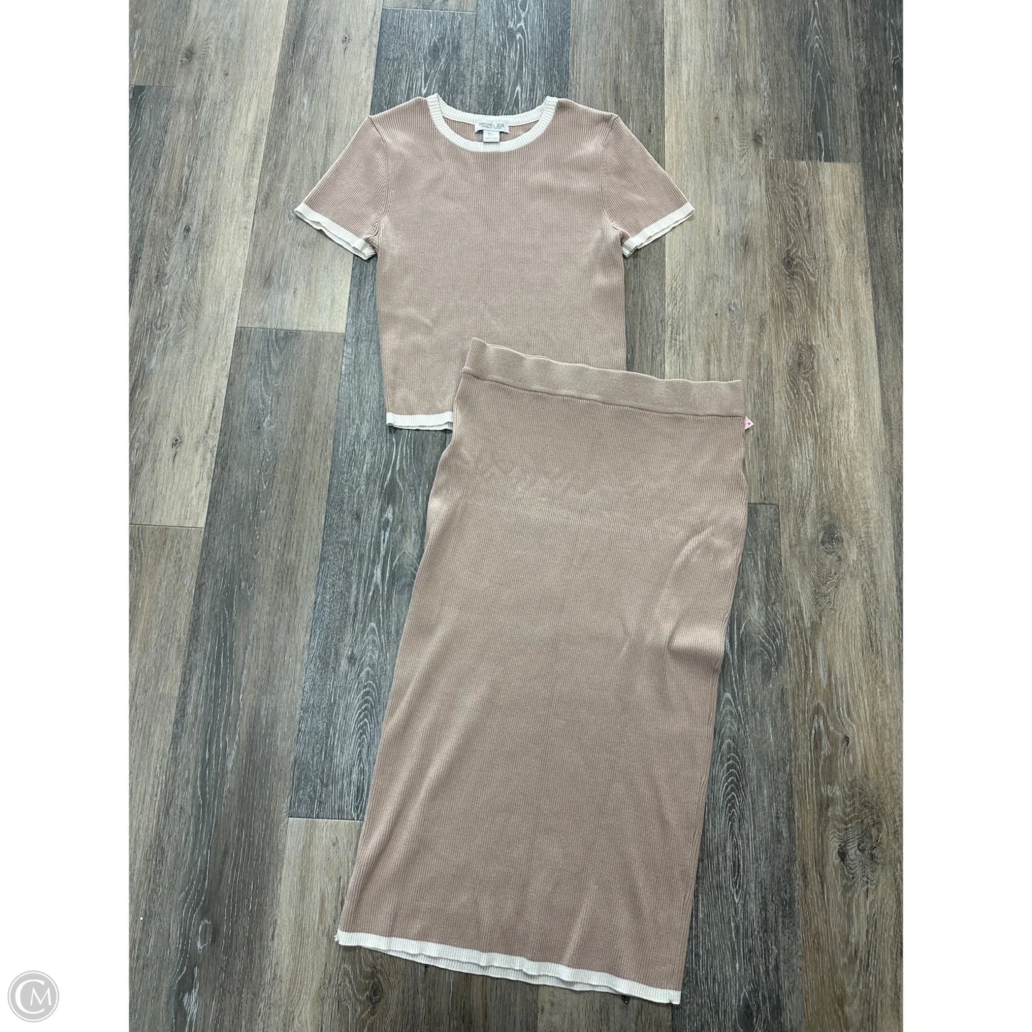 Skirt Set 2pc By Rachel Zoe In Beige, Size: L