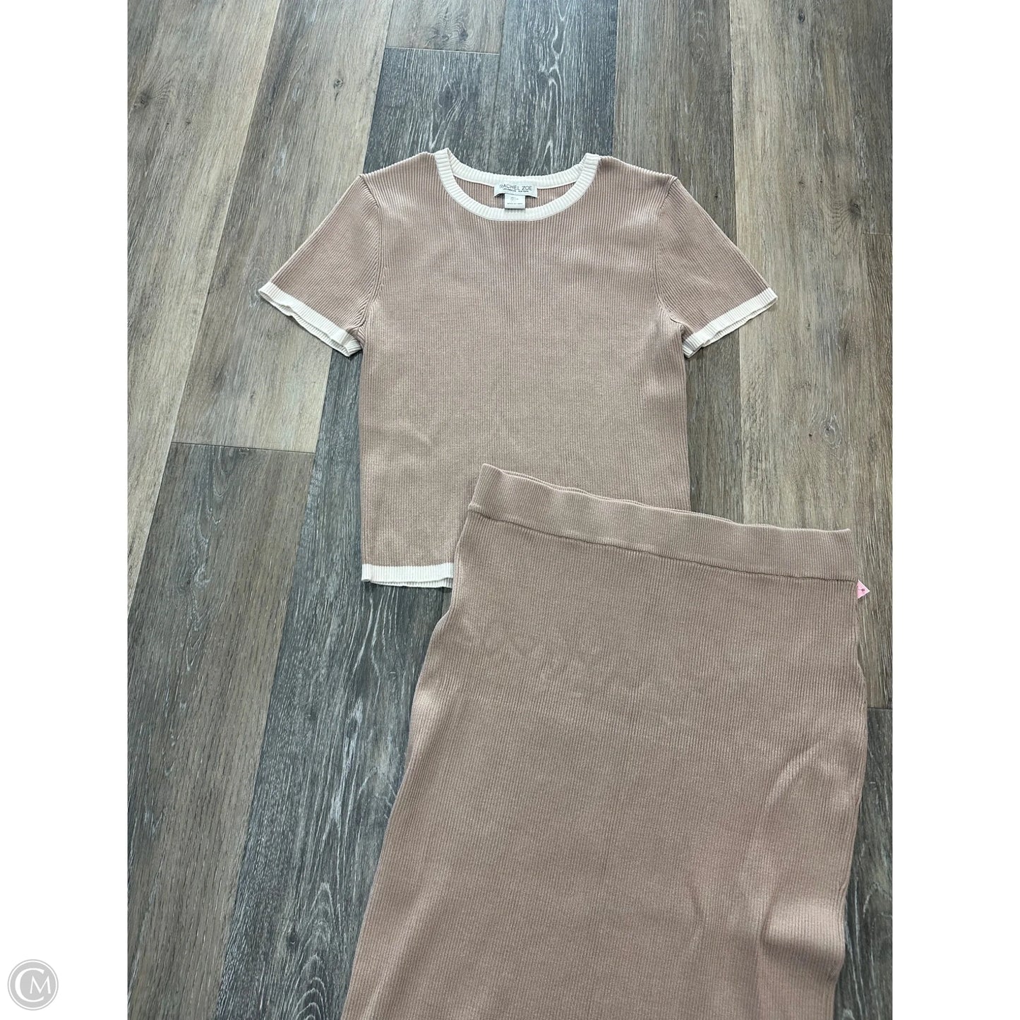 Skirt Set 2pc By Rachel Zoe In Beige, Size: L