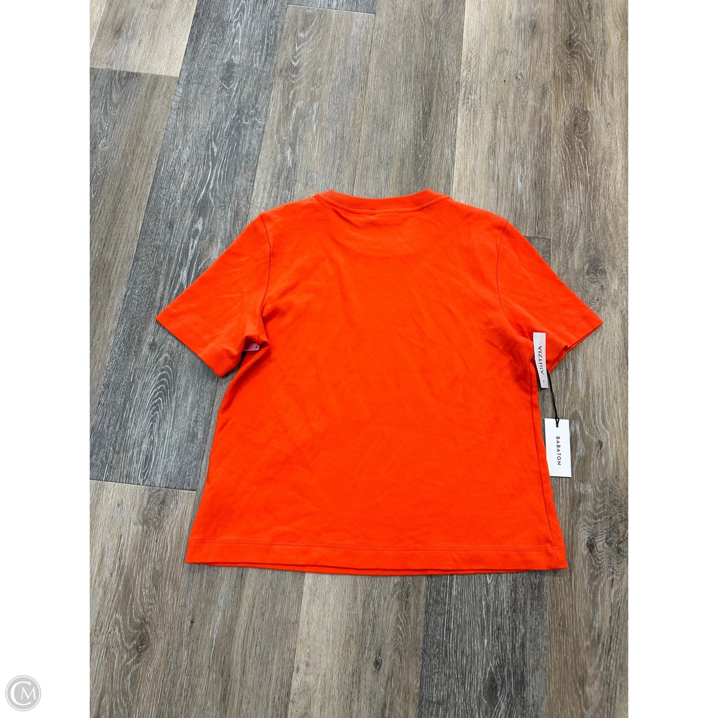 Top Short Sleeve By Babaton In Orange, Size: Xs
