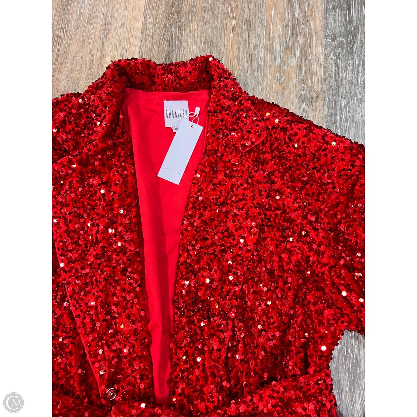 Blazer By Omonigho In Red, Size: Xl