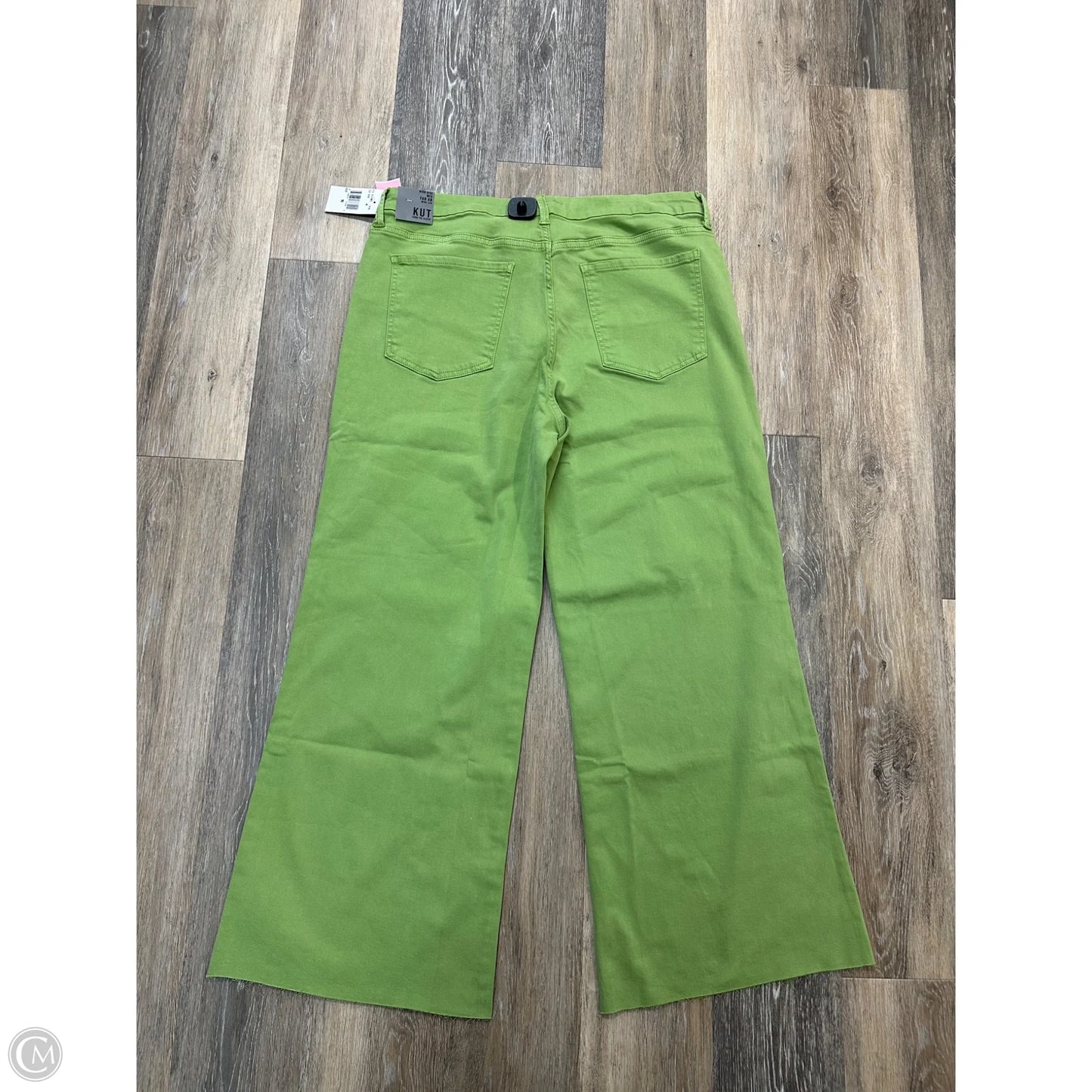 Jeans Straight By Kut In Green, Size: 16