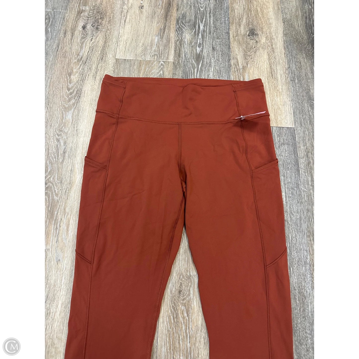 Athletic Leggings By Lululemon In Orange, Size: 12
