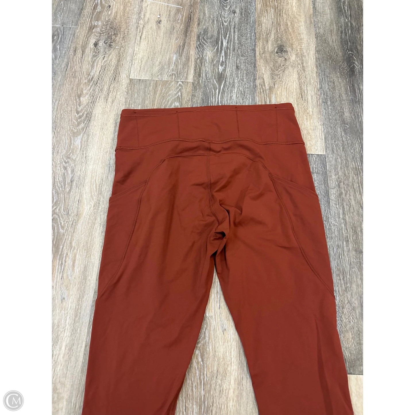 Athletic Leggings By Lululemon In Orange, Size: 12