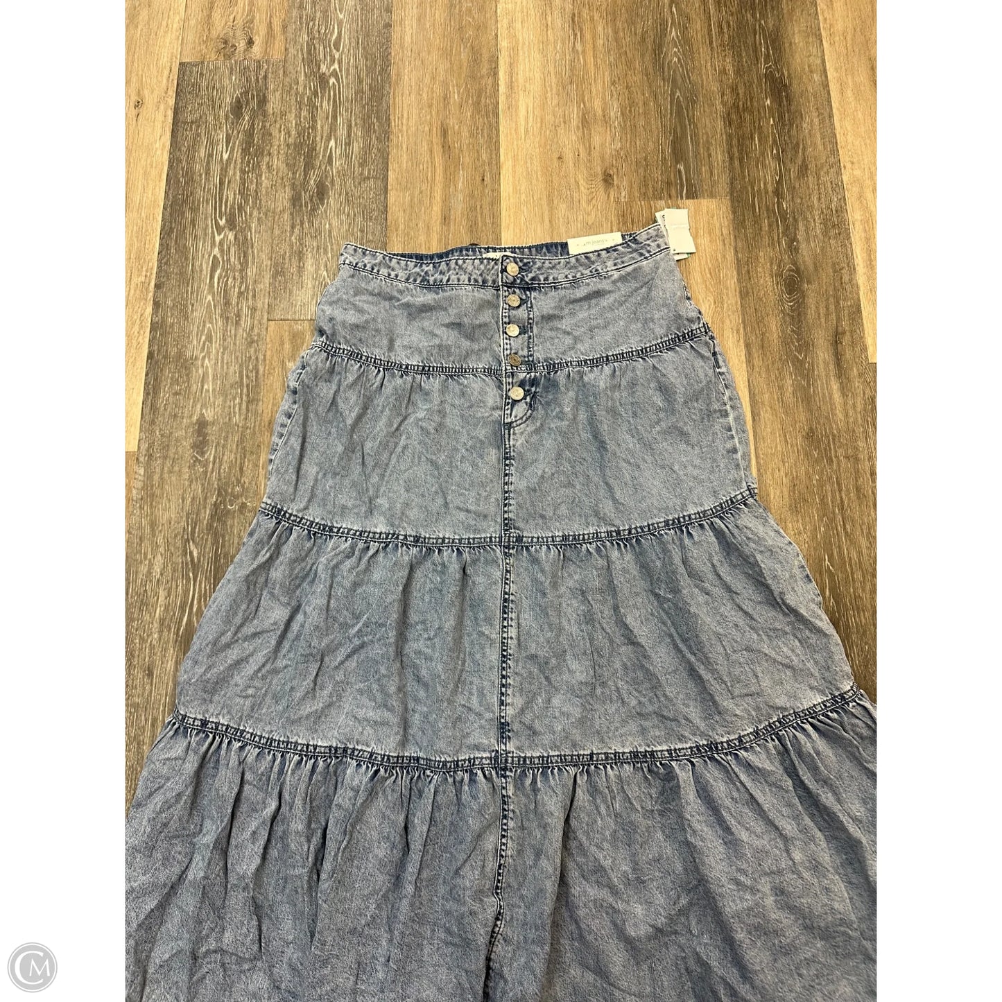 Skirt Maxi By Maurices In Blue Denim, Size: 12