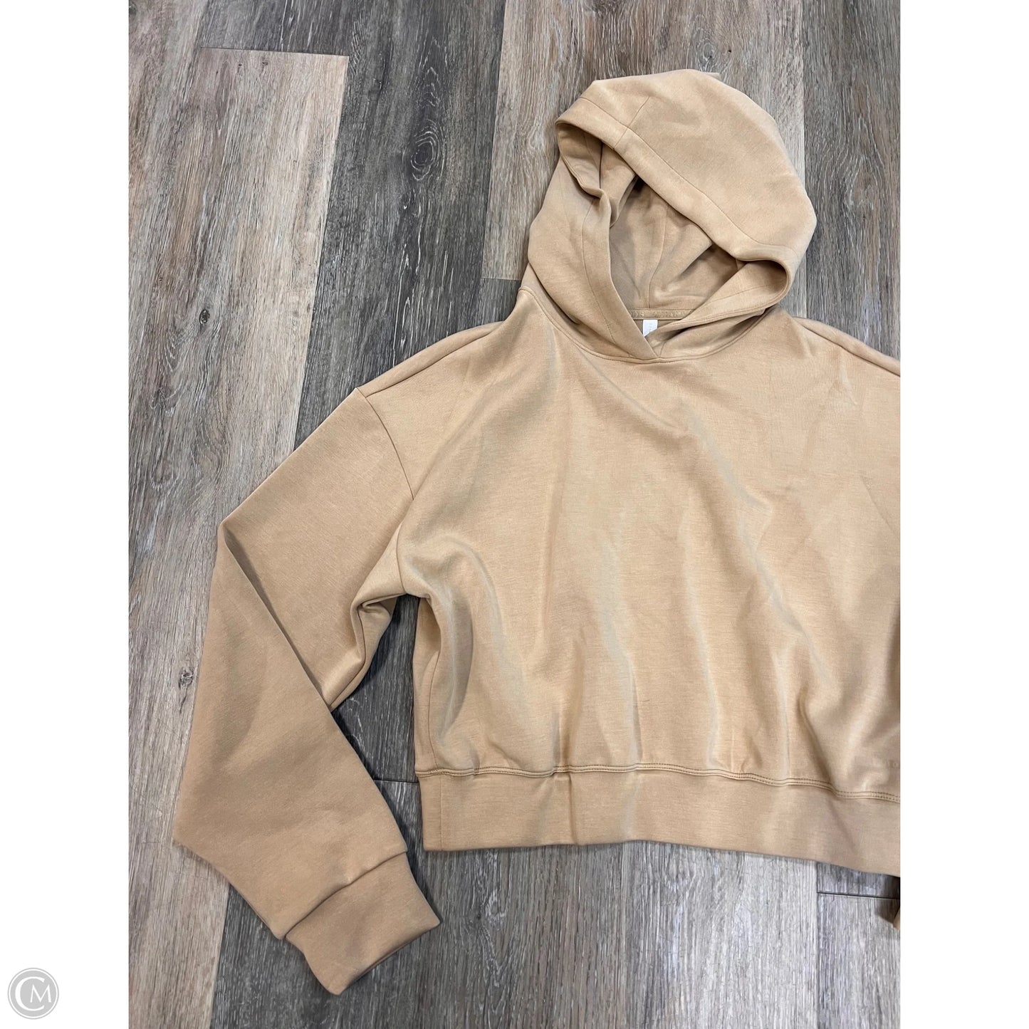 Athletic Sweatshirt Hoodie By 7 Diamonds In Yellow, Size: M