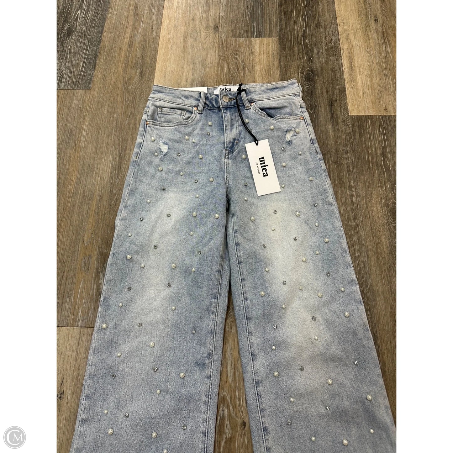 Jeans Straight By Mica In Blue Denim, Size: 0