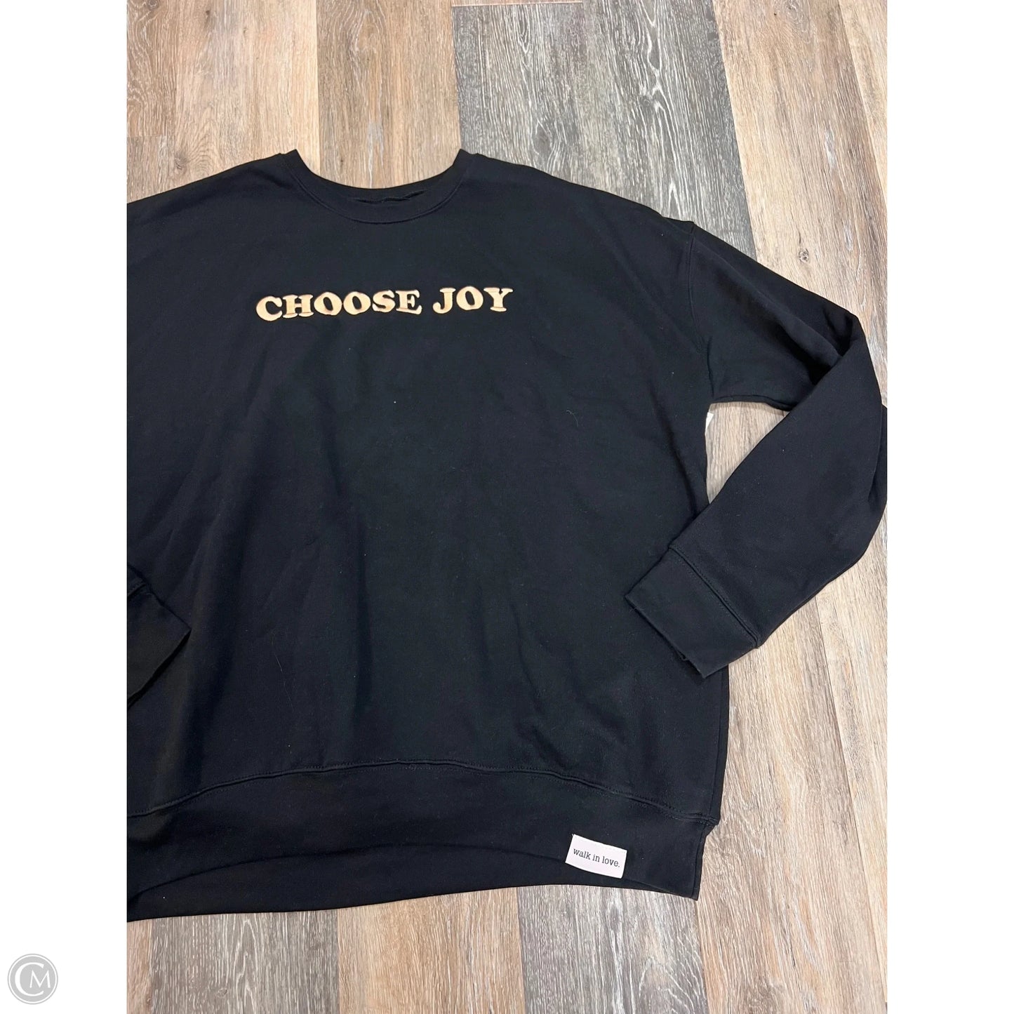 Top Long Sleeve By Walk in Love In Black, Size: Xl