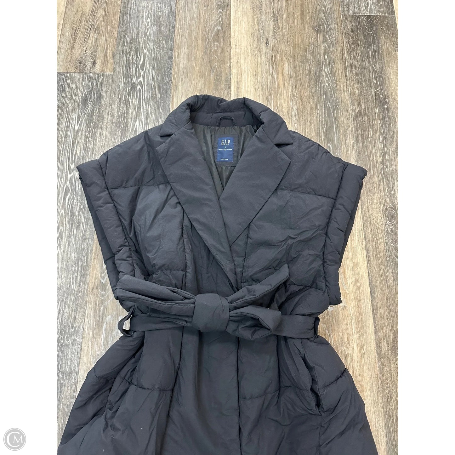 Vest Puffer & Quilted By Gap In Black, Size: L
