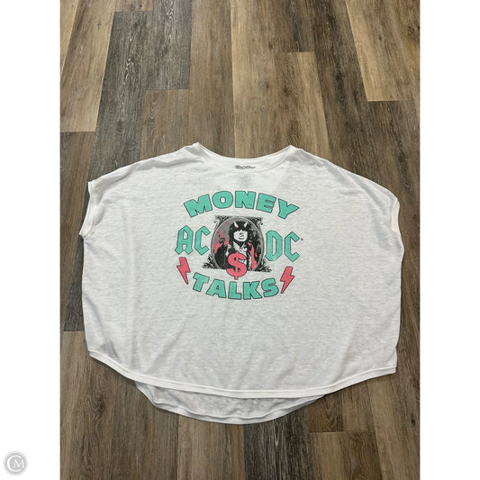 Top Short Sleeve By Recycled Karma In White, Size: Osfm