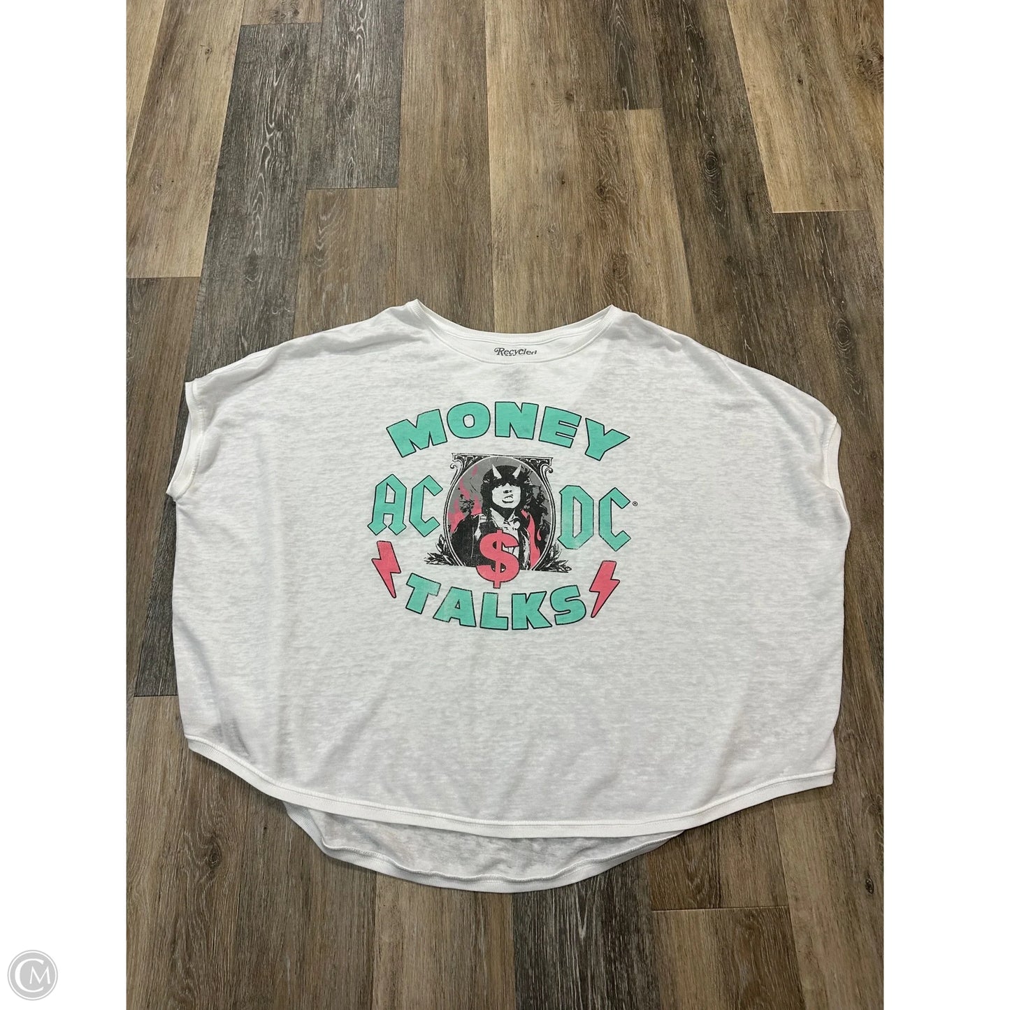 Top Short Sleeve By Recycled Karma In White, Size: Osfm