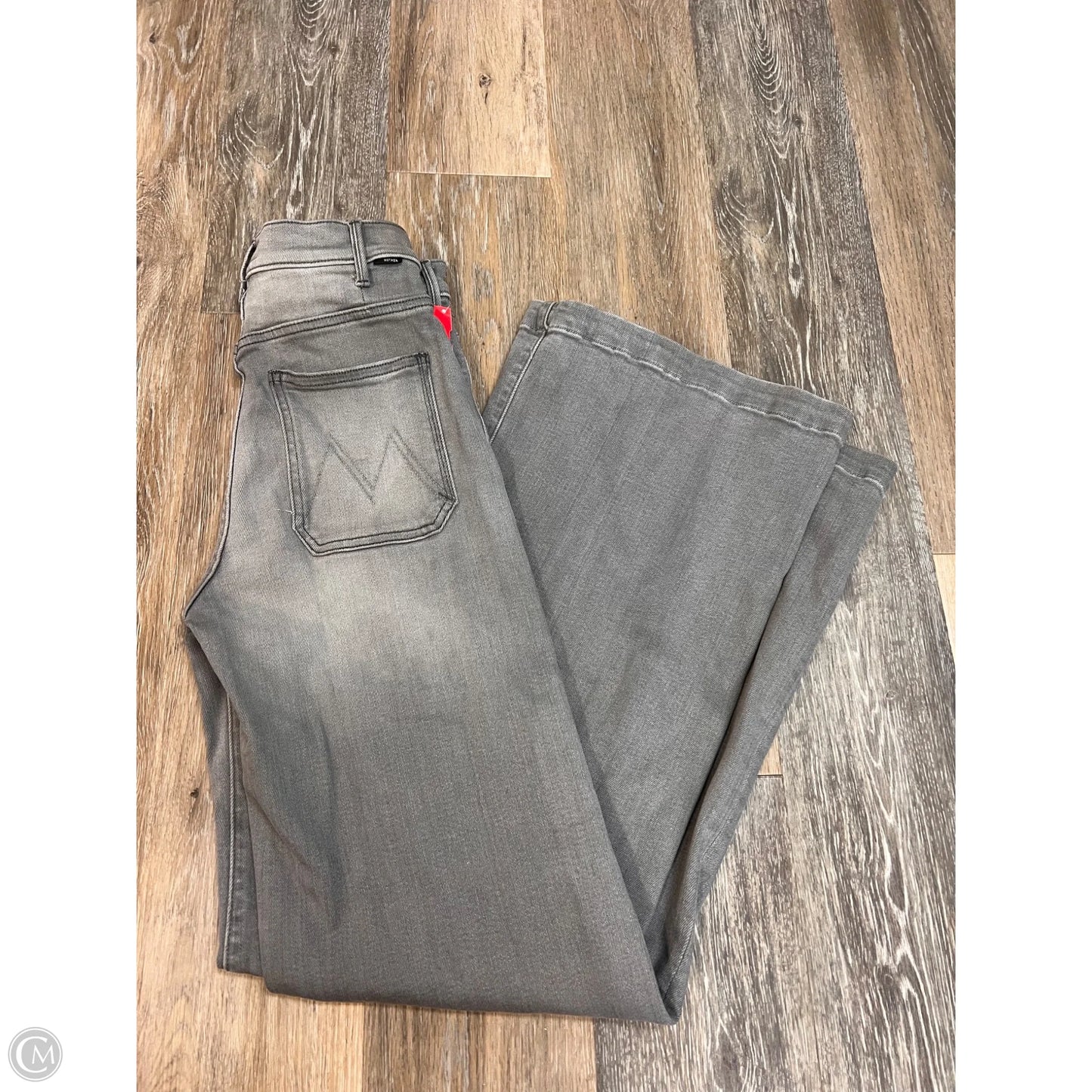 Jeans Wide Leg By Mother In Grey Denim, Size: 2/26