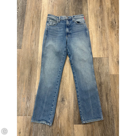 Jeans Straight By Amo In Blue Denim, Size: 4