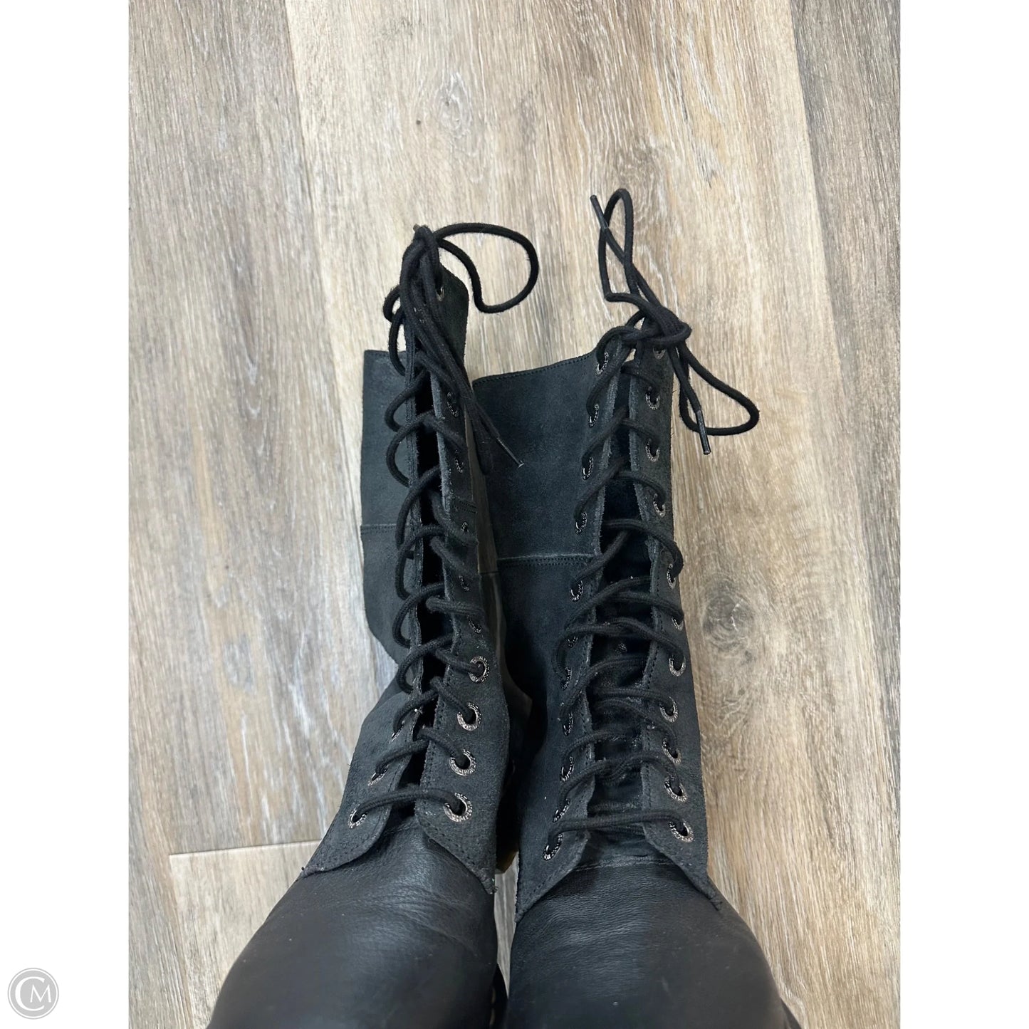Boots Mid-calf Flats By Dr Martens In Black, Size: 9