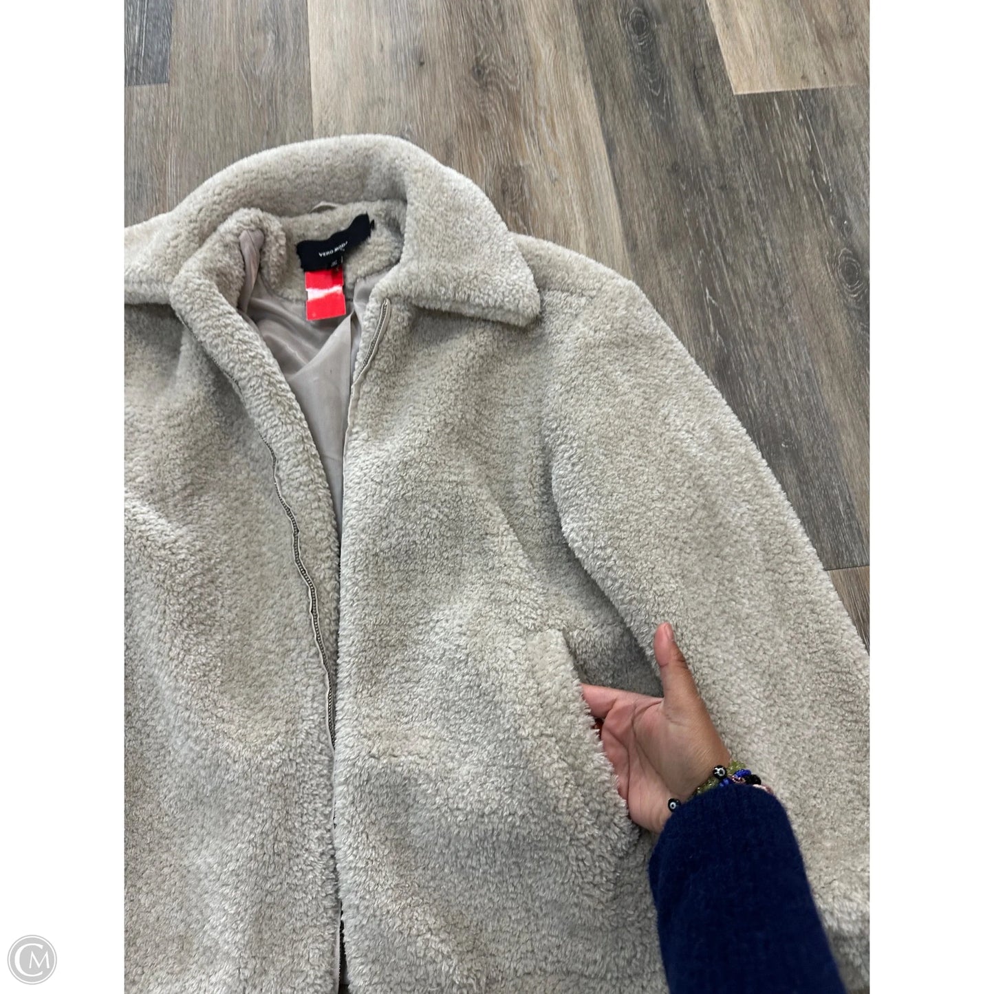 Jacket Faux Fur & Sherpa By Vero Moda In Tan, Size: Xs