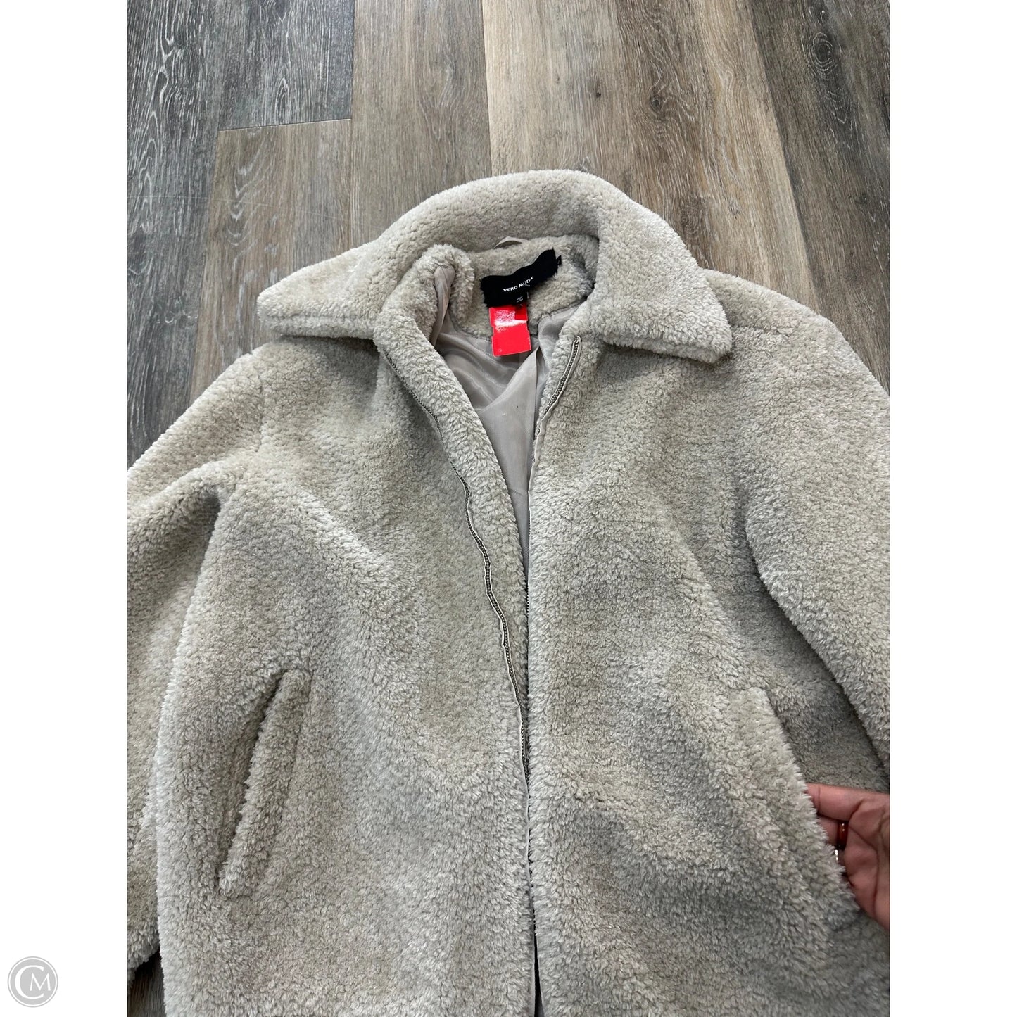 Jacket Faux Fur & Sherpa By Vero Moda In Tan, Size: Xs