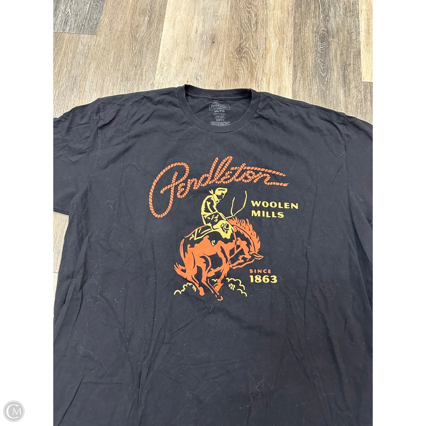 Top Short Sleeve By Pendleton In Black, Size: Xxl