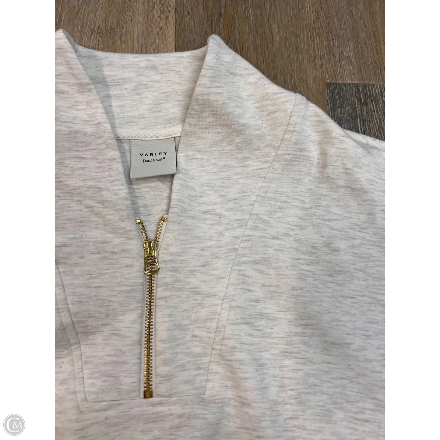 Athletic Sweatshirt Crewneck By Varley In Cream, Size: L